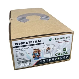 2Rolls DTF Film Instant Hot Peel 23.6inx328ft DTF Transfer Film Double sided - Picture 1 of 15