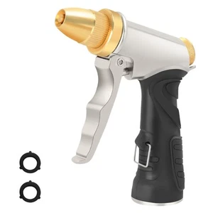 Hose Nozzle, 100% Heavy Duty Metal Garden Hose Nozzle,Hose Sprayer Nozzle wit... - Picture 1 of 7
