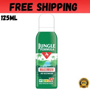 Jungle Formula Maximum Insect Repellent Spray for Mosquitoes Biting Insect 125ml - Picture 1 of 6