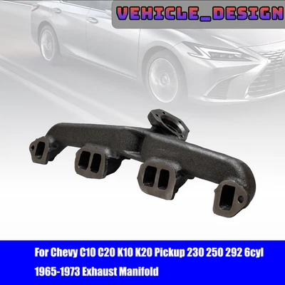 For Chevy C10 C20 K10 K20 Pickup 230 250 292 6cyl 1965-1973 Exhaust Manifold. - Image 1 of 4