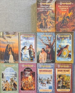 DRAGONLANCE FANTASY LOT 10 PB Reading Copies Weis & Hickman. Twins Dragons - Picture 1 of 10
