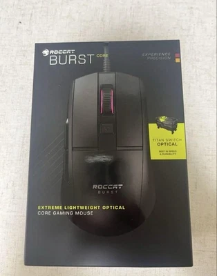 ROCCAT BURST CORE Gaming Mouse Black Unopened - Image 1 of 4