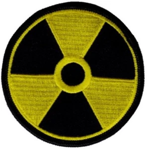 STRAHLUNG gestickte Aufnäher 3" Durchmesser - Bild 1 von 1
