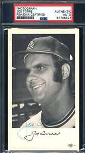 Joe Torre PSA DNA Signed Photo Autograph Team Issued Cardinals