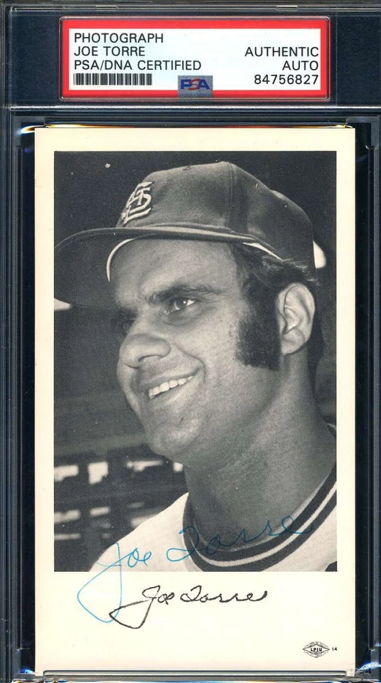 Joe Torre PSA DNA Signed Photo Autograph Team Issued Cardinals - Image 1 of 1