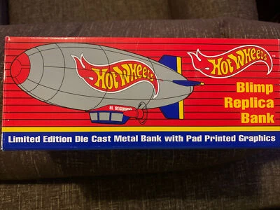 NUEVO Banco Réplica Hot Wheels 1997 Blimp Edición Limitada El Segundo Nuevo en Caja Original Foto 1 de 4