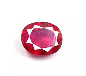 Looking Nice Stone 16-18 Ct Certified Burma Red Ruby Oval Shape Gems DKV - Picture 1 of 9