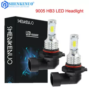 For Hyundai Elantra GT 2018-2019 LED Headlight 9005 6000K White High Beam Bulbs - Picture 1 of 9