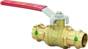 Viega 2" x 2" ProPress Bronze Brass Full Port Ball Valve P x P 24025 33KF39 2973 - Picture 1 of 5