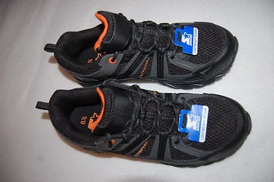 Zapatos Atléticos Para Hombre NEGRO GRIS STARTER Correr ASPECTO RESISTENTE Malla y Cuero 7.5 Foto 1 de 3