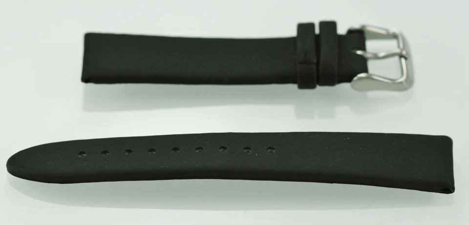 Reliquia Unisex Acero Inoxidable Negro Material Hecho por el Hombre Repuesto Correa Reloj 18mm Foto 1 de 2