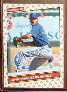 2020 Donruss On Fire Jonathan Hernandez Rookie Card 1/75 #238 Rangers - Picture 1 of 2