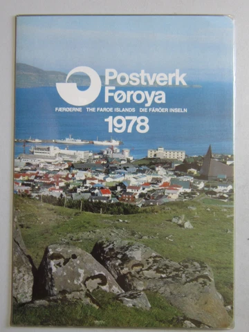 FAROE ISLANDS 1978 Offical Year set complete MNH Cover