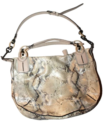 Coach Kristin Python Snakeskin Tote Satchel Shoulder Crossbody HandBag Bag - Image 1 of 4