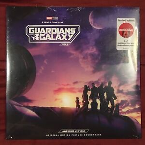 Guardians Of The Galaxy Volume 3 LMTD ED Purple/Blue Colored Vinyl 2-LP+Poster