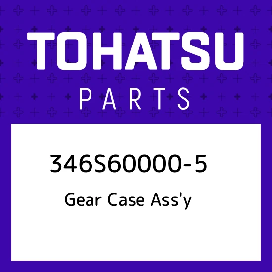 346S60000-5 Tohatsu Gear case ass'y 346S600005, New Genuine OEM Part - Image 1 of 1