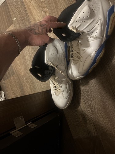 Taglia 11 Air Jordan 6 Retro 2014 blu sportivo