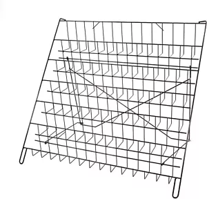 Rack Literature Display Black Wire 6-Tier Countertop Brochure Books DVD CD - Picture 1 of 13