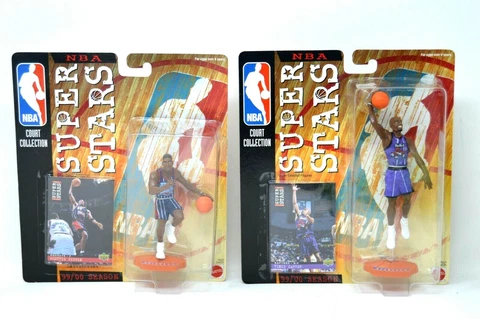 Lot of 2 Mattel NBA Super Stars Court Collection Vince Carter Scottie Pippen NIP Cover
