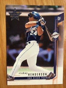 2001 Leaf Rookies and Stars Baseball #100 Rickey Henderson HOF MINT 💎