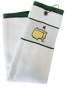 2025 Masters White Woven Tri-fold Bag Towel Augusta National Golf Club ANGC 🔥 ⛳ - Picture 1 of 3