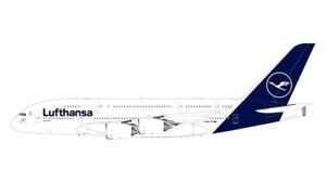 AIRBUS A380 LUFTHANSA REG: D-AIMK WITH STAND - GEMINI JETS G2DLH1202 1/200