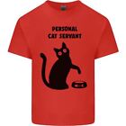 Personal Cat Servant Funny Pet Mens Cotton T-Shirt Tee Top
