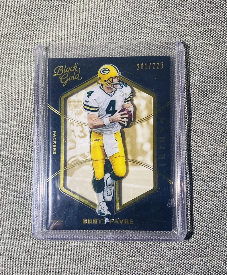 Brett Favre Panini Black Gold 2016-2017 numbered /225 #28 - Image 1 of 1
