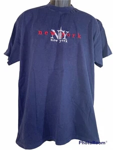 Vintage 90s Single Stitch New York City T-Shirt Size XL Made In USA - Picture 1 of 5