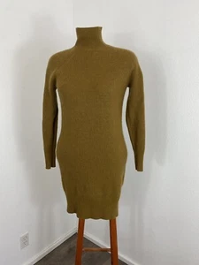 Boden Women’s Sweater Tunic/Dress 6 Alpaca Blend Camel Knit Turtle Neck Fitted - Picture 1 of 14