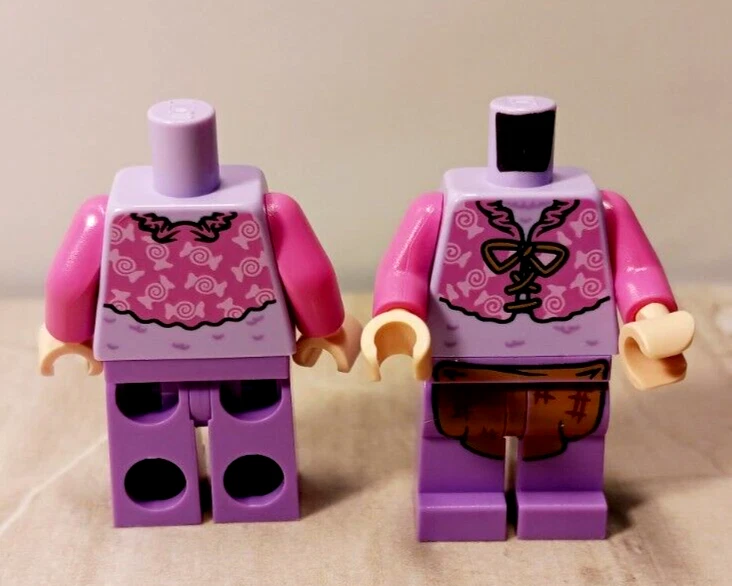 New LEGO Torso with LEGS  Body Complete HIPPIE Costume Grandma Shawl Apron Cook - Image 1 of 1