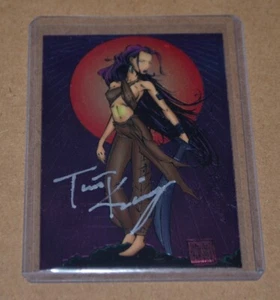 TRENT KUNIGA Signed CREED Special Guest Artist Gallery CROME CARD  SEXY WOMAN - Picture 1 of 3