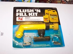 NIP new Prestone Flush ' Fill Kit For Cars With 3/4" I D Heater Hose - Picture 1 of 7
