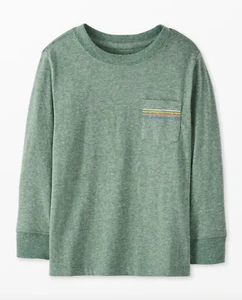 Hanna Andersson Boys Long Sleeve Relaxed Fit T-Shirt Size 5 US Soft Cotton Tee - Picture 1 of 1