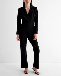 Neu! EXPRESS - BLAZER JUMPSUIT SCHWARZ, LANGARM, GR. 4 - Bild 1 von 8