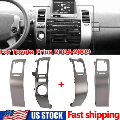 Juego de 4 piezas para Toyota Prius 2004-2009 cubierta de ventilación de aire interior central del tablero de aire acondicionado Foto 1 de 4