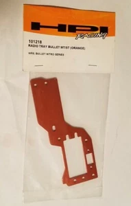 HPI Racing Radio Tray Orange Anodized Aluminum Wr8 Bullet St Mt Nitro Rc 101218 - Picture 1 of 1