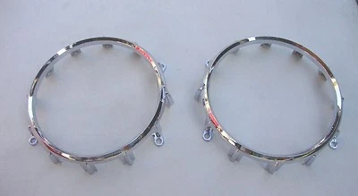 1957 57 FORD RANCHERO  SEDAN DELIVERY TAILLIGHT LENSE CHROME  COVER W/ BACK UP - Image 1 of 4