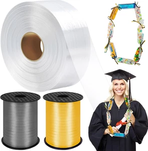 Candy Lei Poly Tubing 2" X 1000 Ft Clear Graduation Making Kit 2 Rolls 500 Yd - Picture 1 of 1