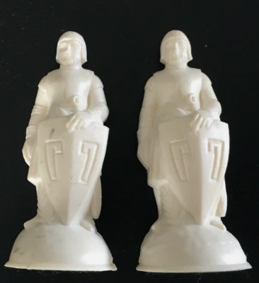 Piezas de ajedrez vintage ES Lowe renacentista - JUEGO DE 2 peones blancos de repuesto Foto 1 de 4