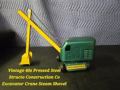 Structo Construction Co. • Grúa excavadora con pala de vapor • Acero prensado • Años 50 Foto 1 de 4