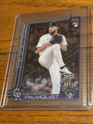 2025 Topps Update Series CARSON PALMQUIST RC Acetate /10 Colorado Rockies 🔥🔥🔥 - Image 1 of 3
