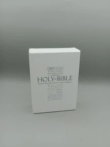 Holy Bible White Pocket Hardback NIV Silver Edges in Box case Hodder & Stoughton - Picture 1 of 12