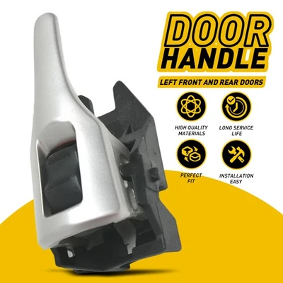 Manija de puerta para Toyota Corolla 2009-2013 interior delantera o trasera derecha negra/plateada Foto 1 de 4