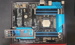 Asrock X99 Extreme6 Motherboard LGA 2011-v3,  i7-5930K CPU + I/O, Intel i7 Xeon - Picture 1 of 9
