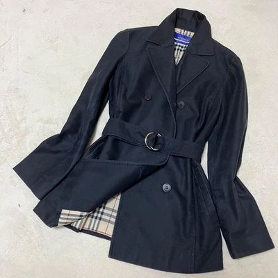 Burberry Blue Label Women’s Half Trench Coat Nova Check Used - Image 1 of 4