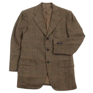 KITON Men's Single Tailored Jacket Tincati 95% Cashmere 5% Silk Brown Size 46 - Picture 1 of 11