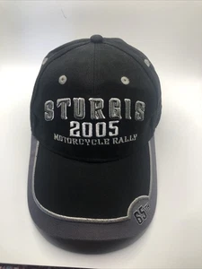 Gorra de rally de motocicleta Sturgis 2005 año 65 correa Black Hills South Dakota - Imagen 1 de 8
