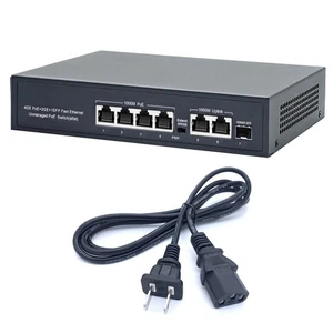 1000mbps 6 Port POE Switch IEEE802.3af/at 250meter Transmission Plug and Play - Picture 1 of 17
