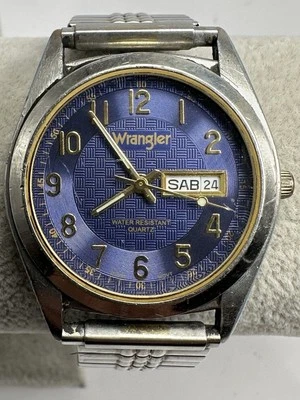 Wrangler Hero 3595 Mens Watch New Battery 35MM 7.25" Stretch Band H78 - Image 1 of 4